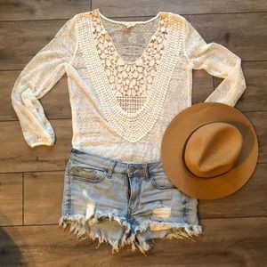 Hem & Thread Lace Top